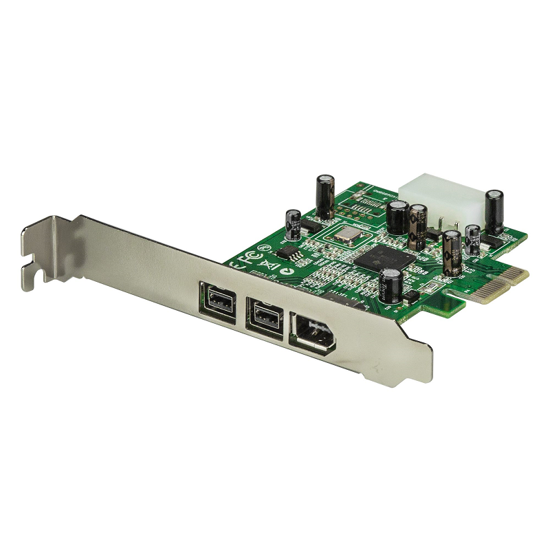 StarTech PEX1394B3 3 Port 2b 1a 1394 PCI Express FireWire Card Adapter
